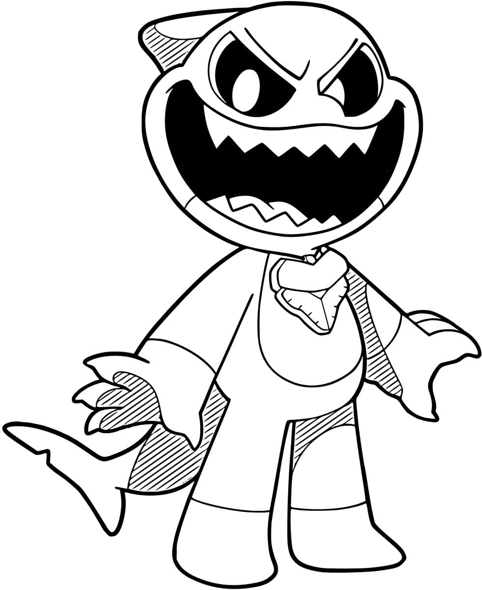 Maggie Mako Nightmare Critters coloring page