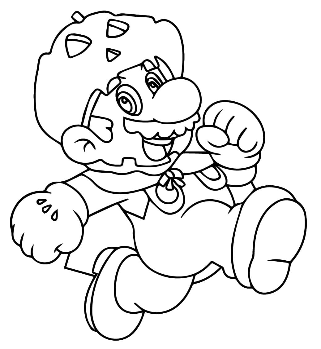 Mario Halloween Free coloring page