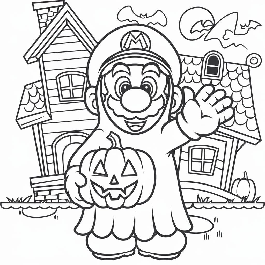 Mario Halloween Free For Kids