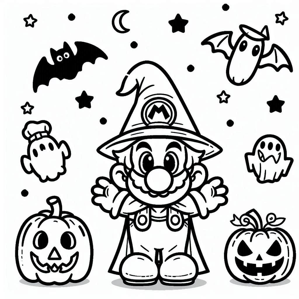 Mario Halloween Free Printable