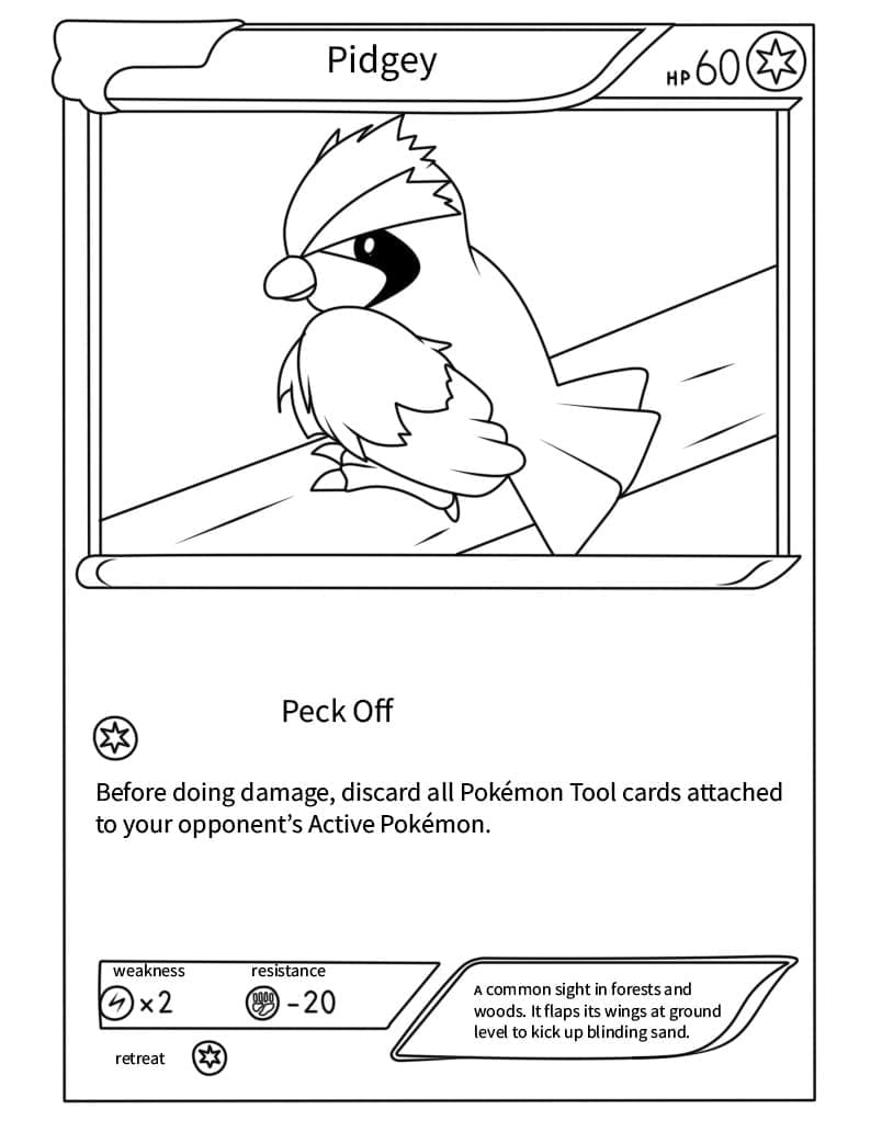 Pidgey Pokemon Card