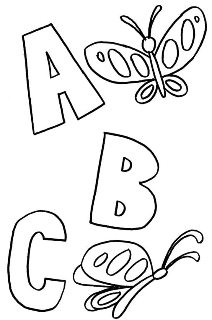 Print ABC coloring page