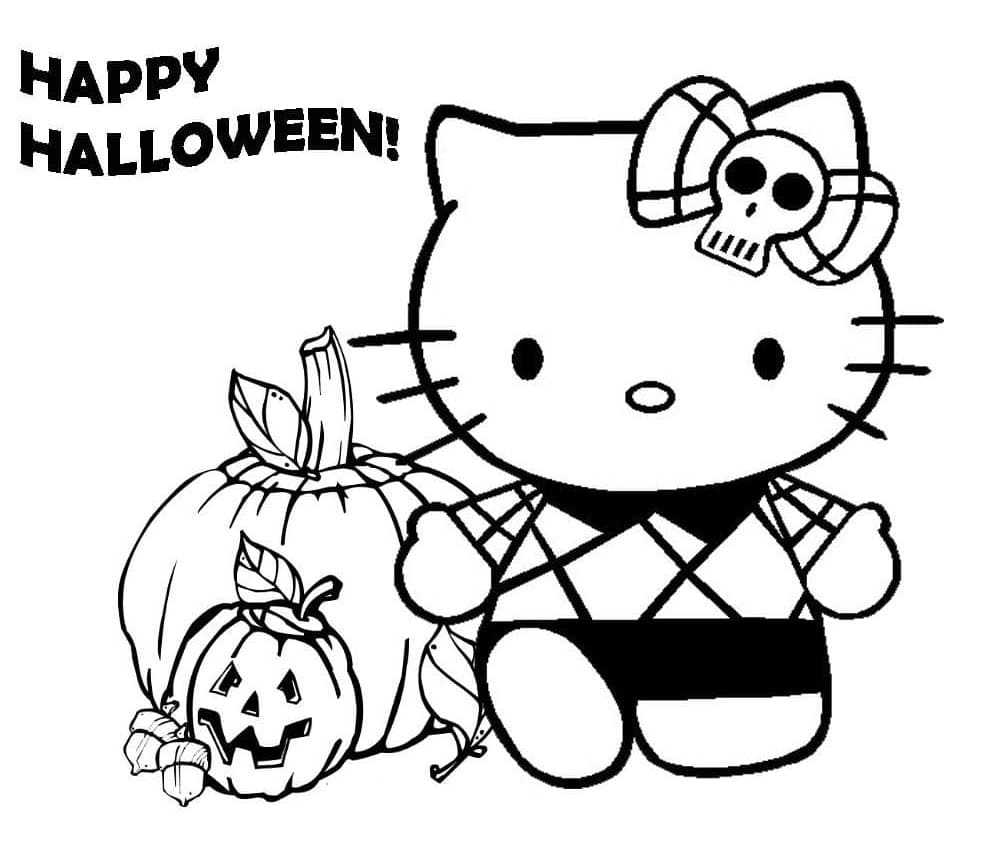 Print Halloween Hello Kitty