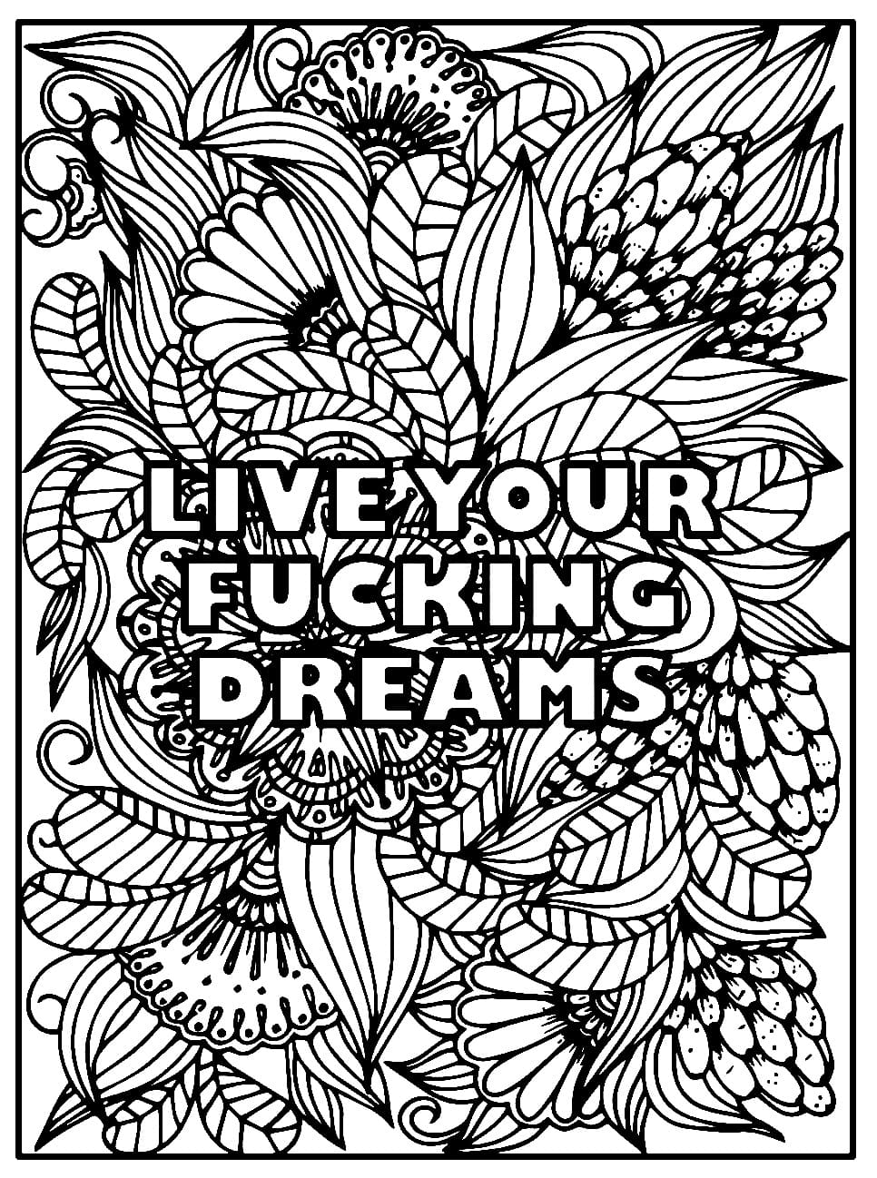 Swear Word coloring pages