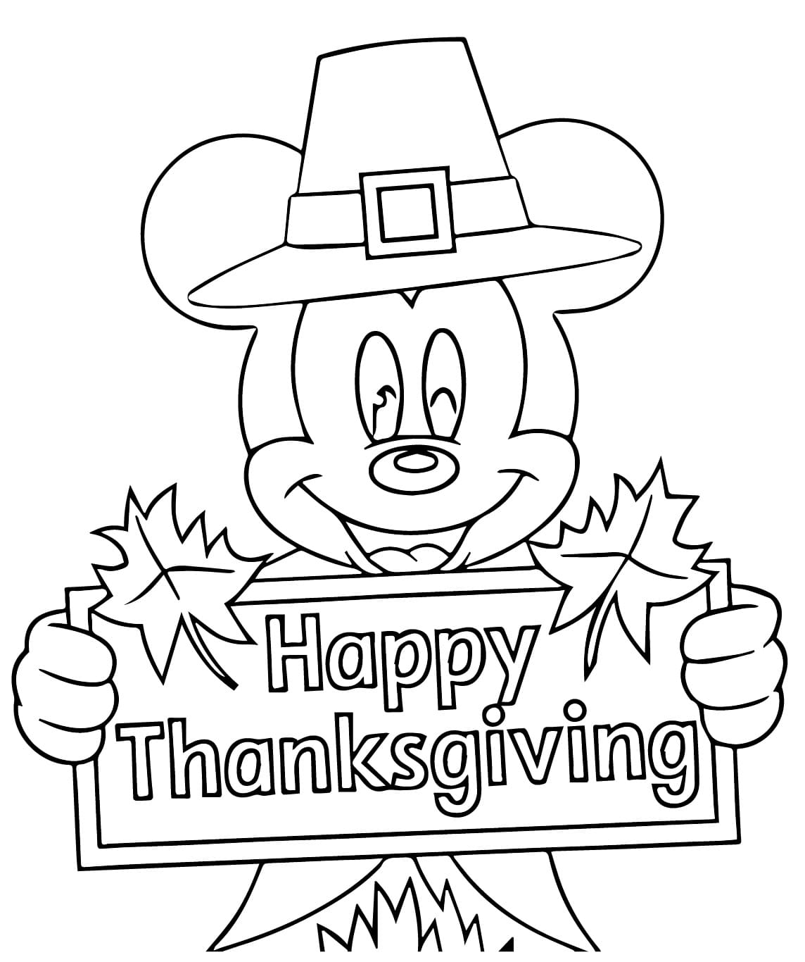 Printable Disney Thanksgiving