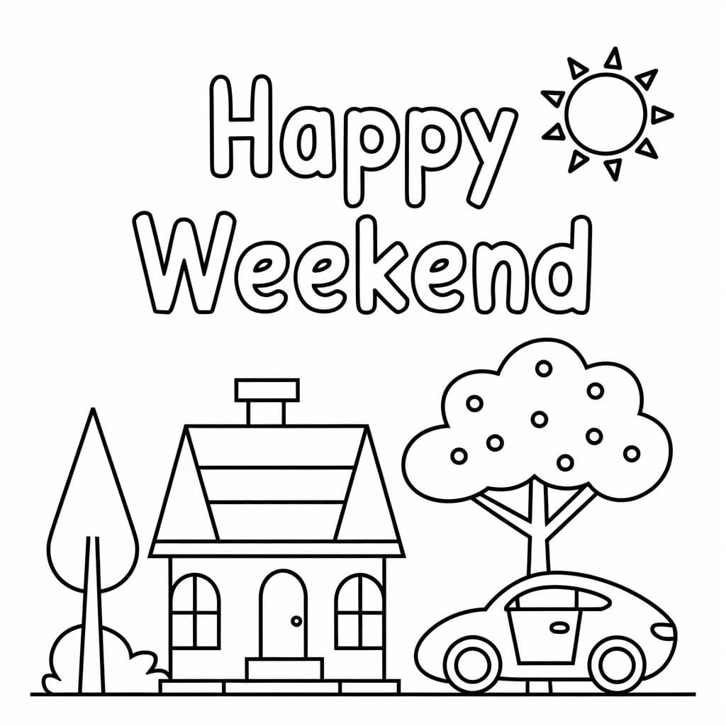 Printable Happy Weekend