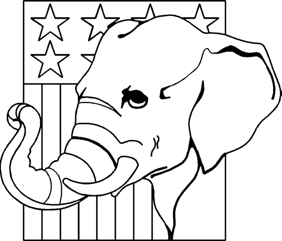 Republican Elephant Election Day