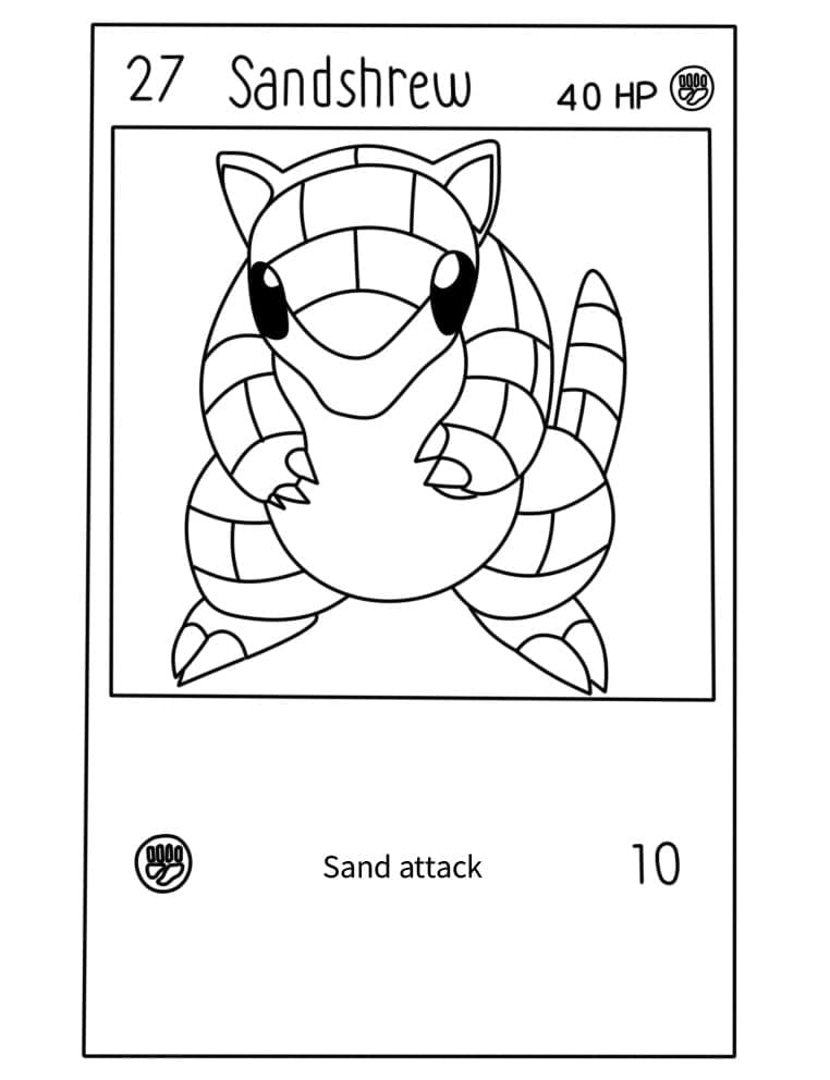 Sandshrew Pokemon Card