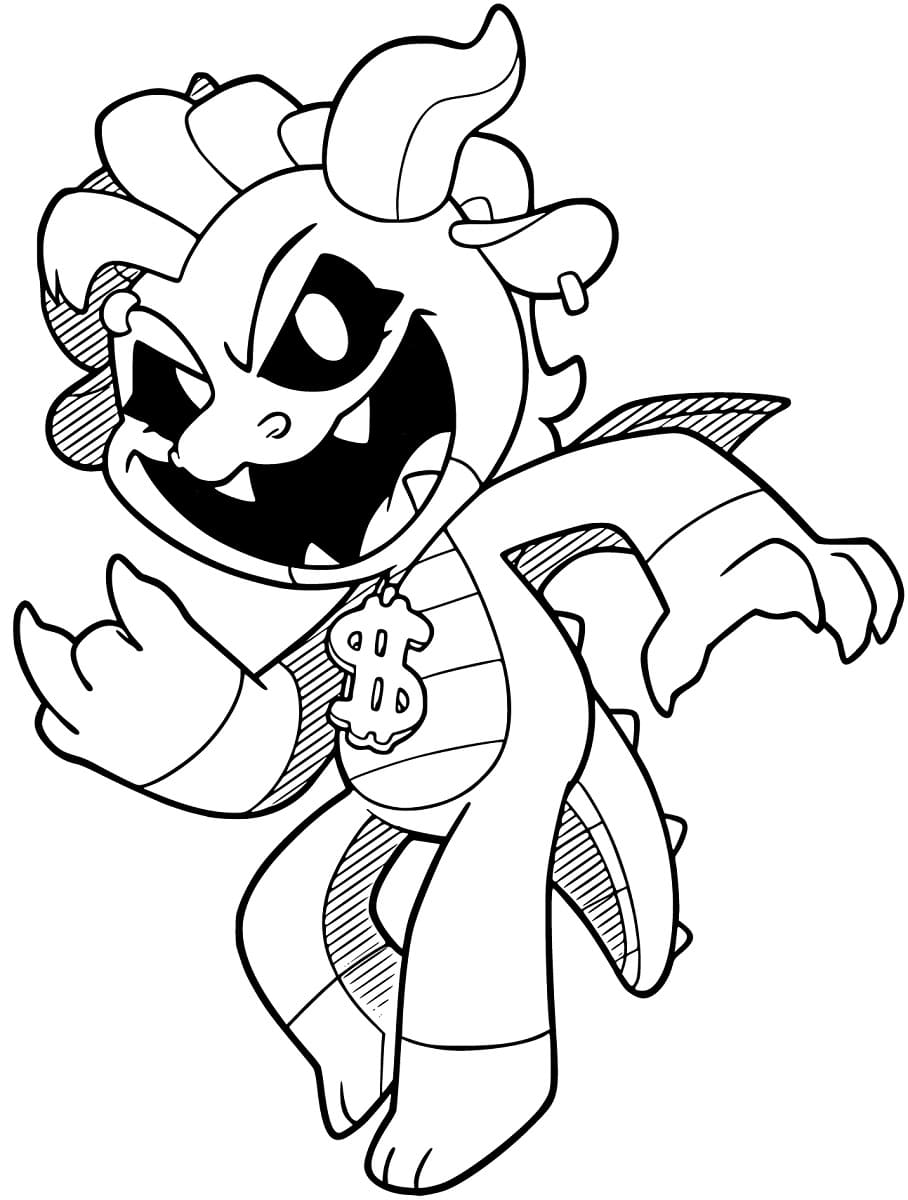 Simon Smoke Nightmare Critters coloring page