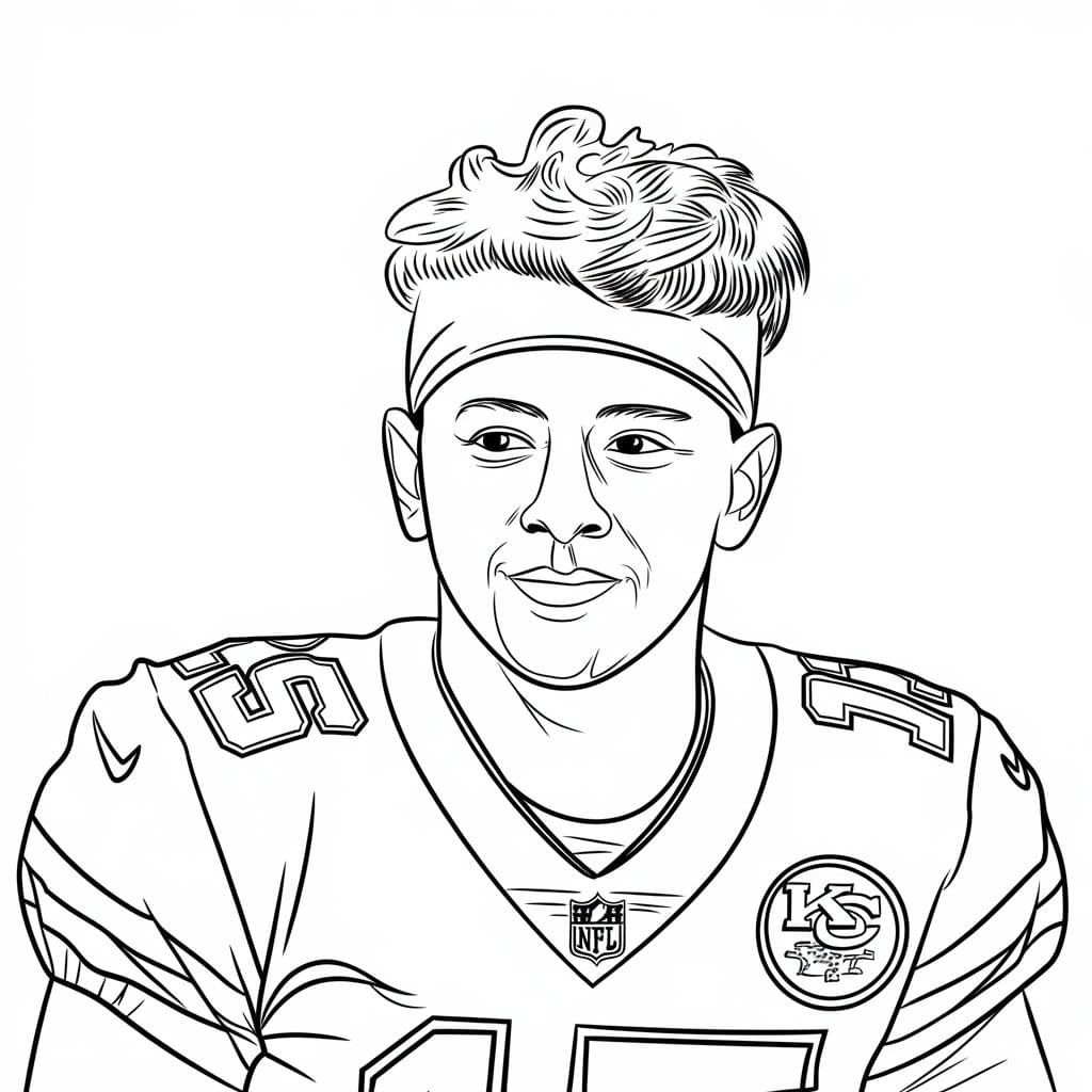 Smiling Patrick Mahomes