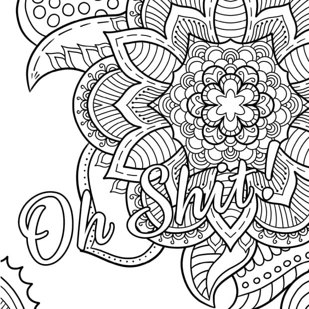 Swear Word for Adults coloring page