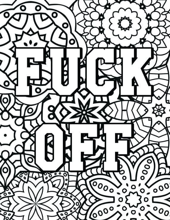 Swear Word Free coloring page