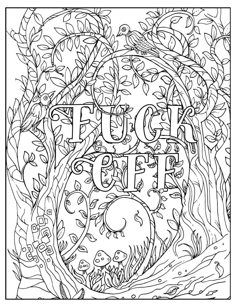 Swear Word Free For Adult coloring page