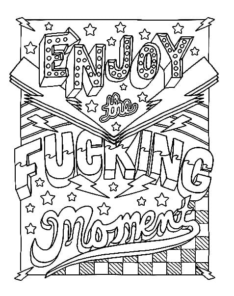 Swear Word Pictures coloring page