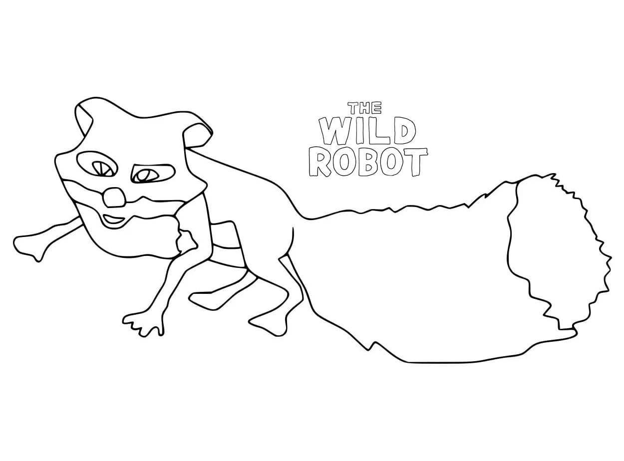 The Wild Robot Fox coloring page