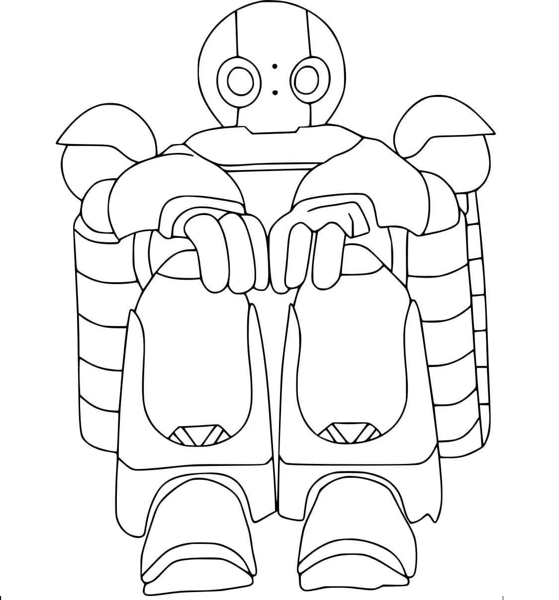 The Wild Robot Movie coloring page