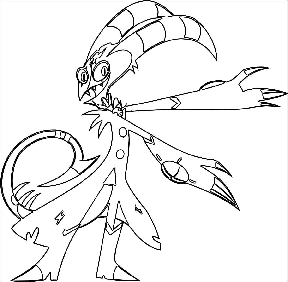 Blitzo Helluva Boss coloring page