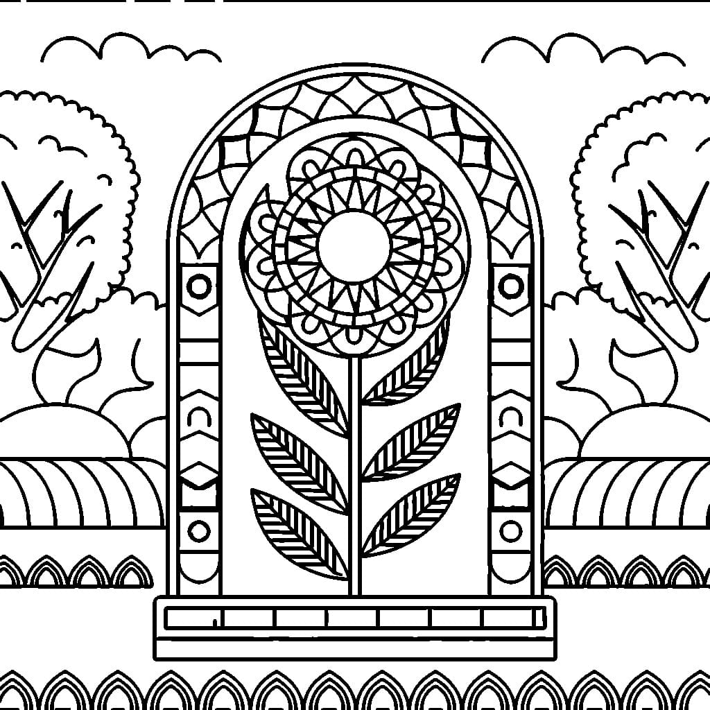 Boho coloring pages