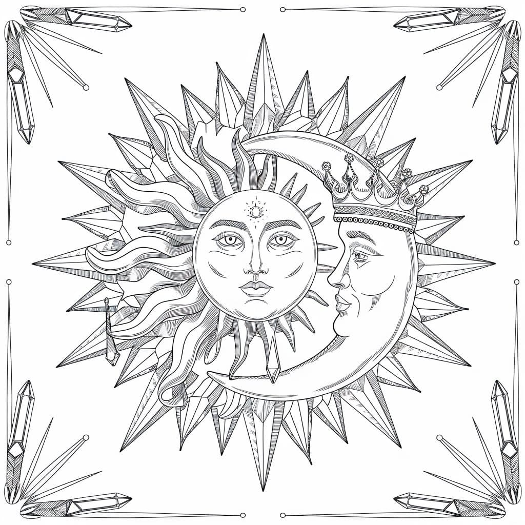 Boho Sun and Moon