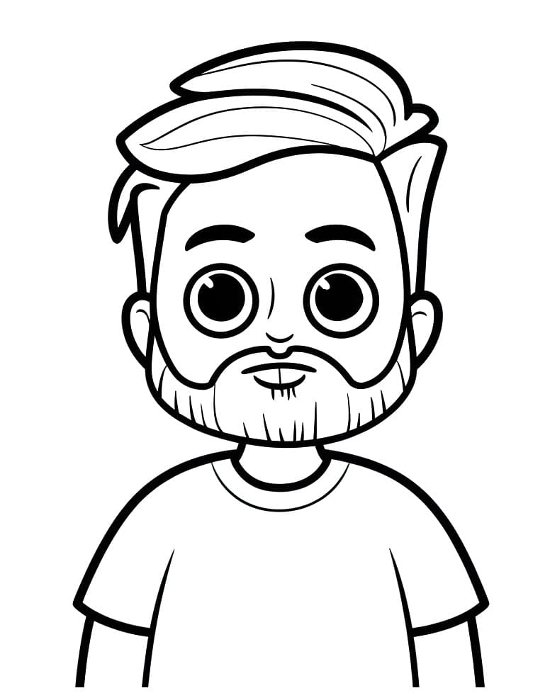 Mr Beast coloring pages