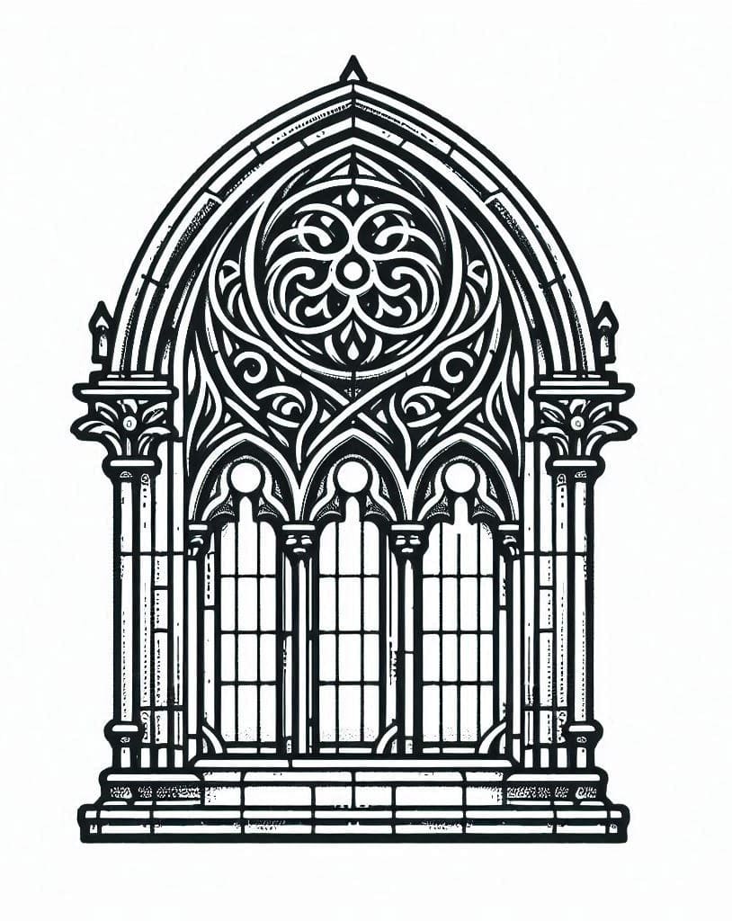 Detailed Gothic Window