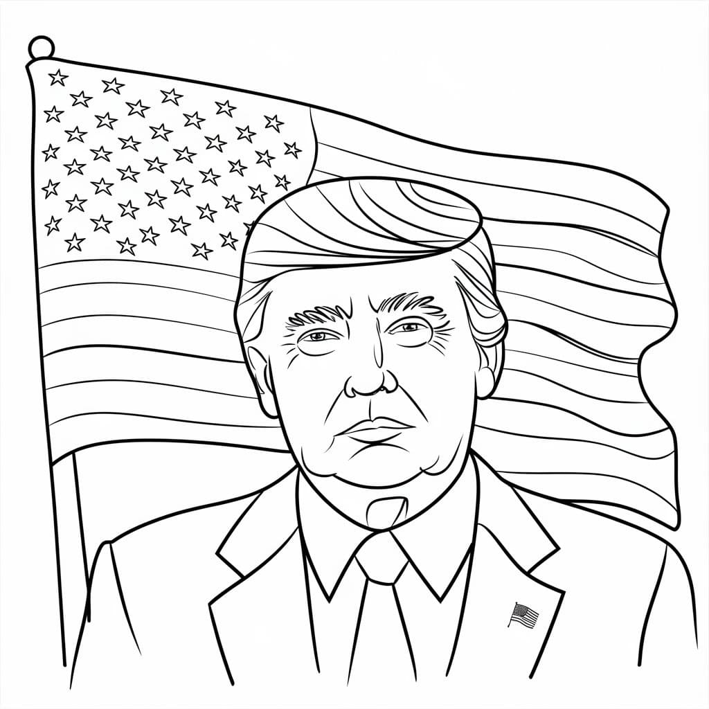 Donald Trump coloring pages