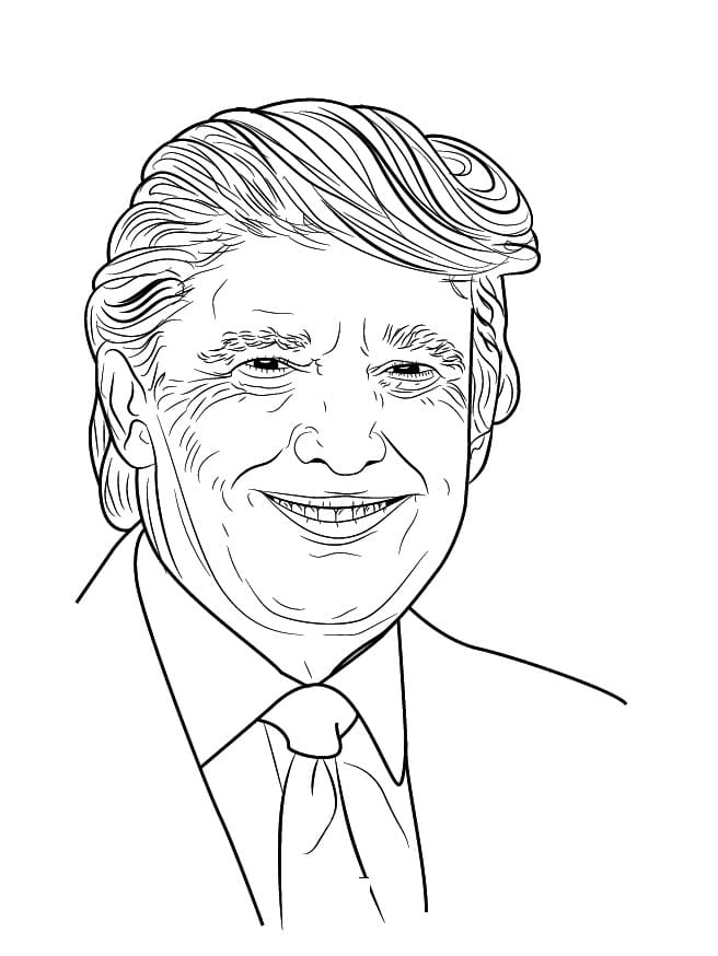 Drawing of Donald Trump