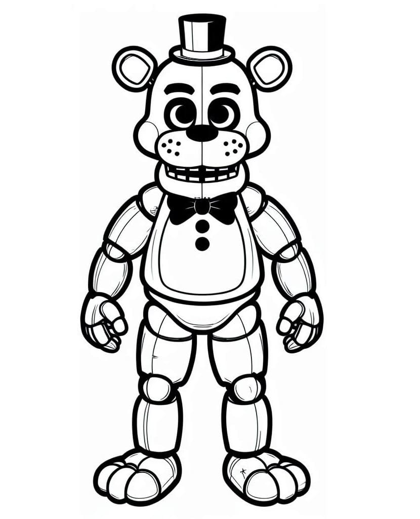 Drawing of Freddy Fazbear