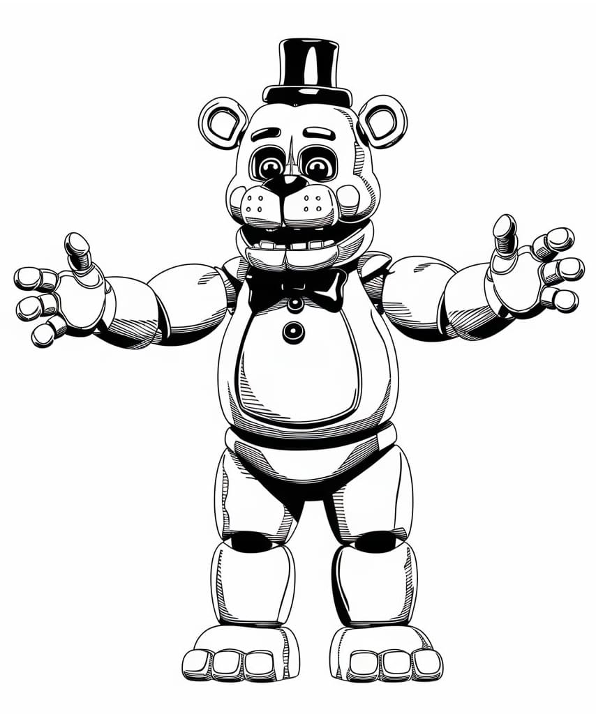 Free Drawing of Freddy Fazbear