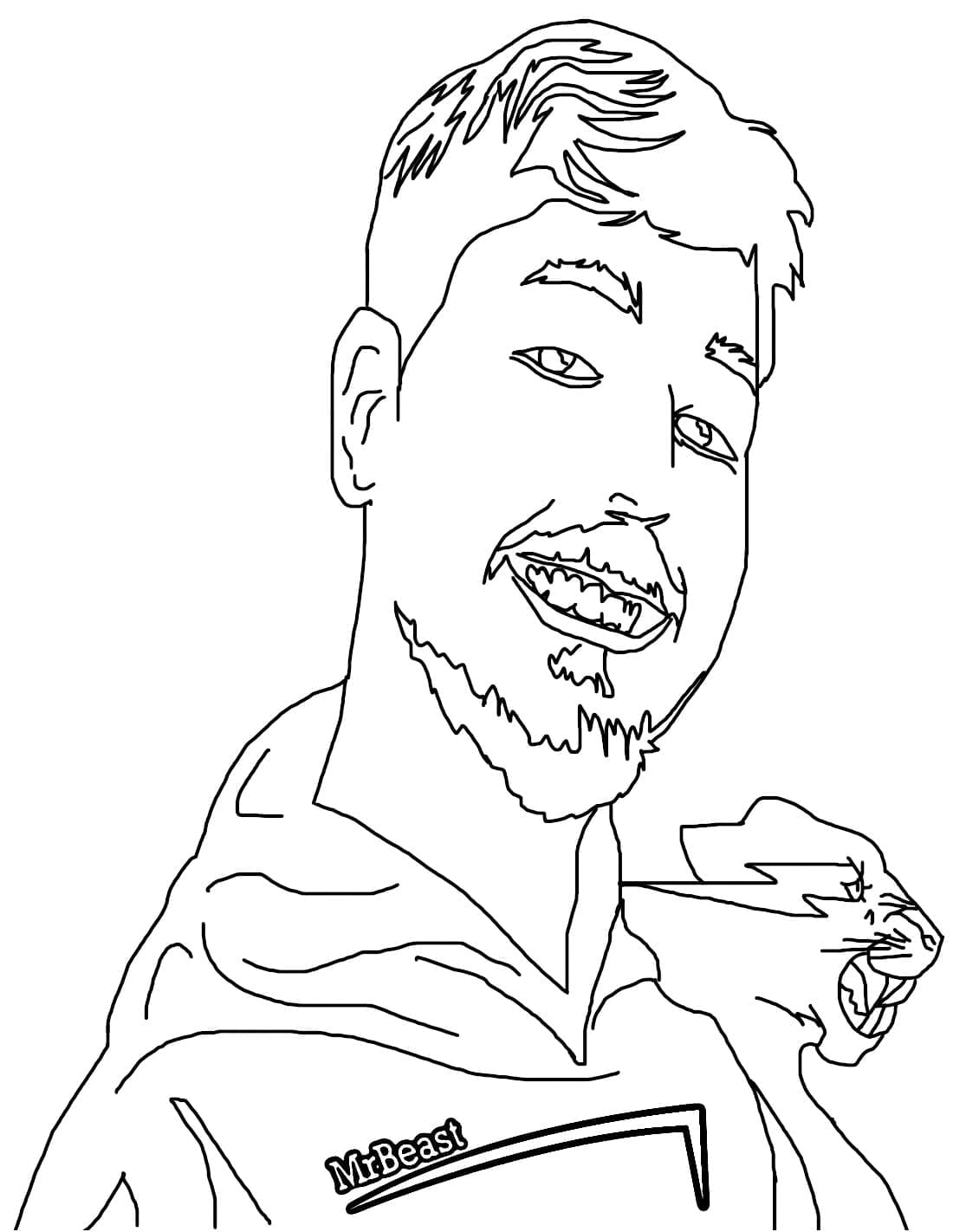 Free Drawing of Mr Beast