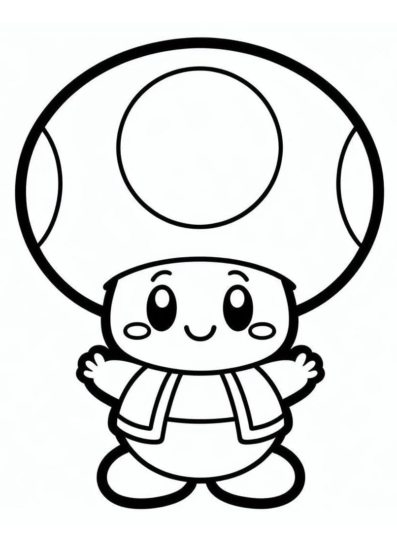 Free Printable Toad Mario