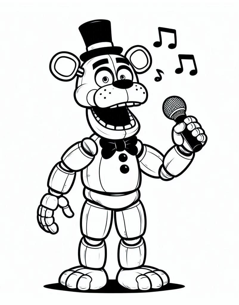 Funny Freddy Fazbear Singing