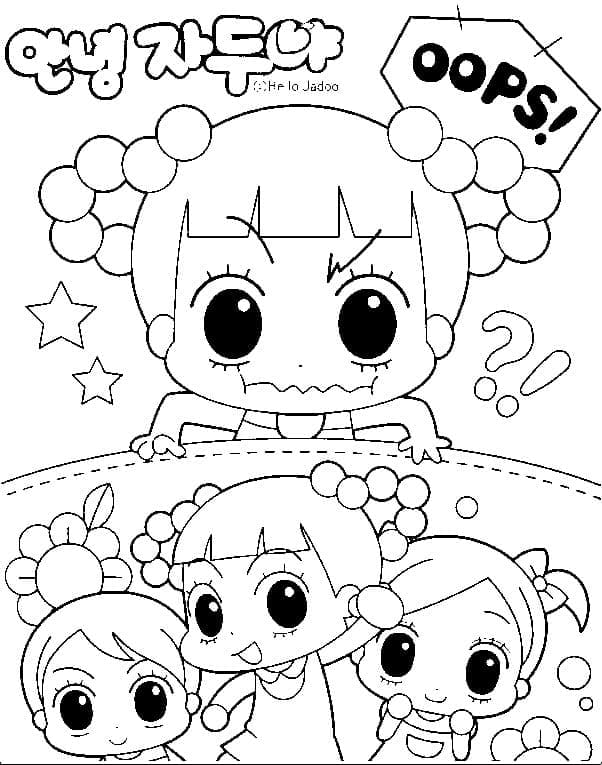 Hello Jadoo coloring pages