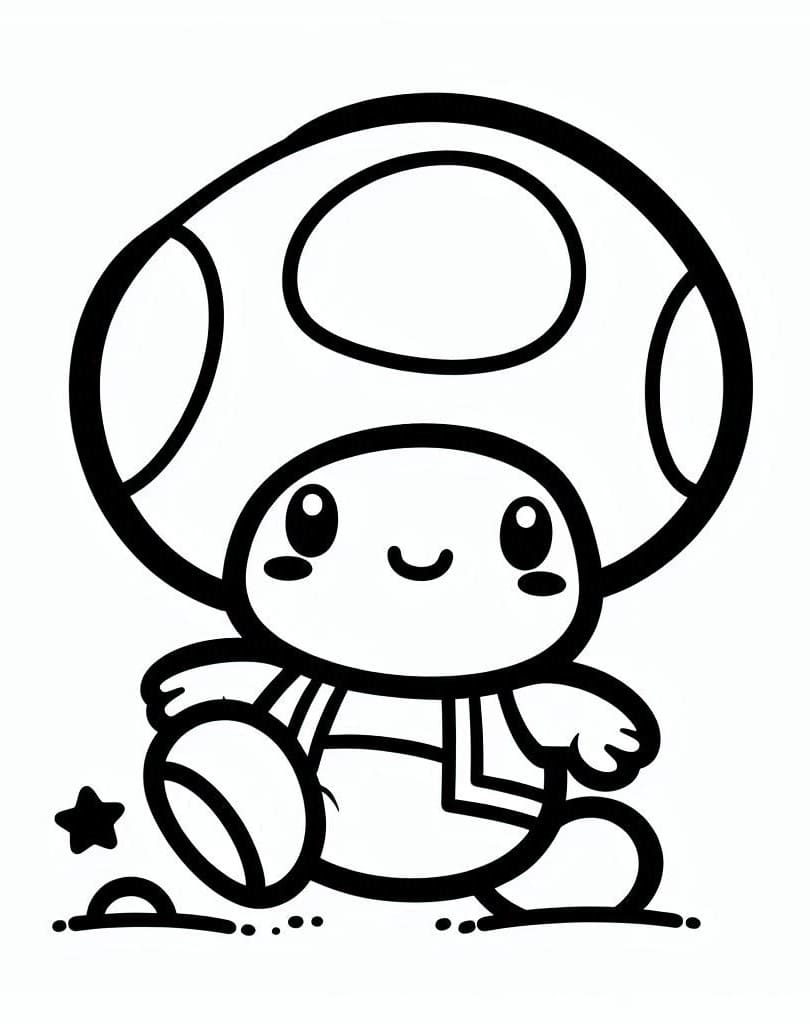 Funny Toad Mario