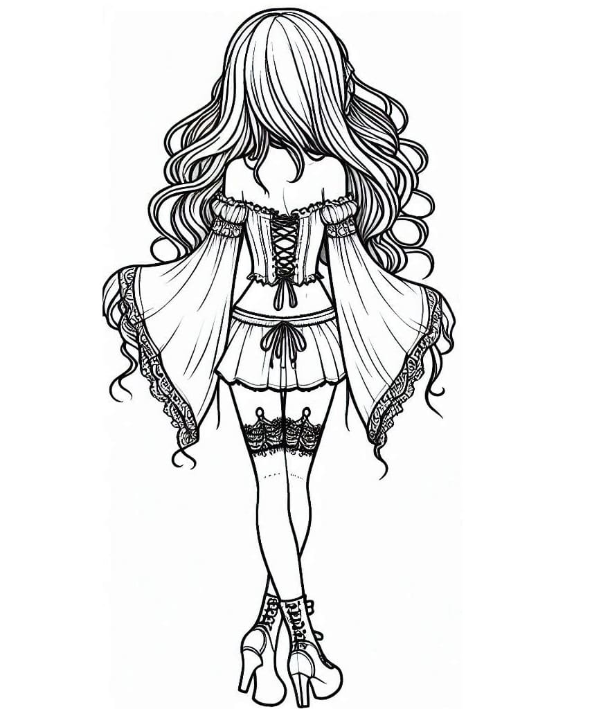 Girl with Gothic Style