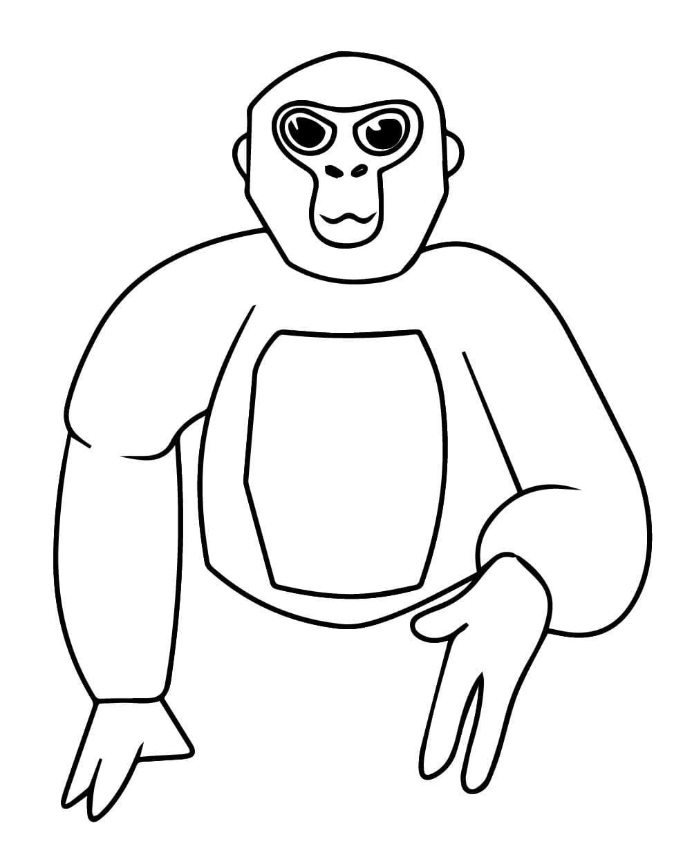 Gorilla Tag Videogame coloring page