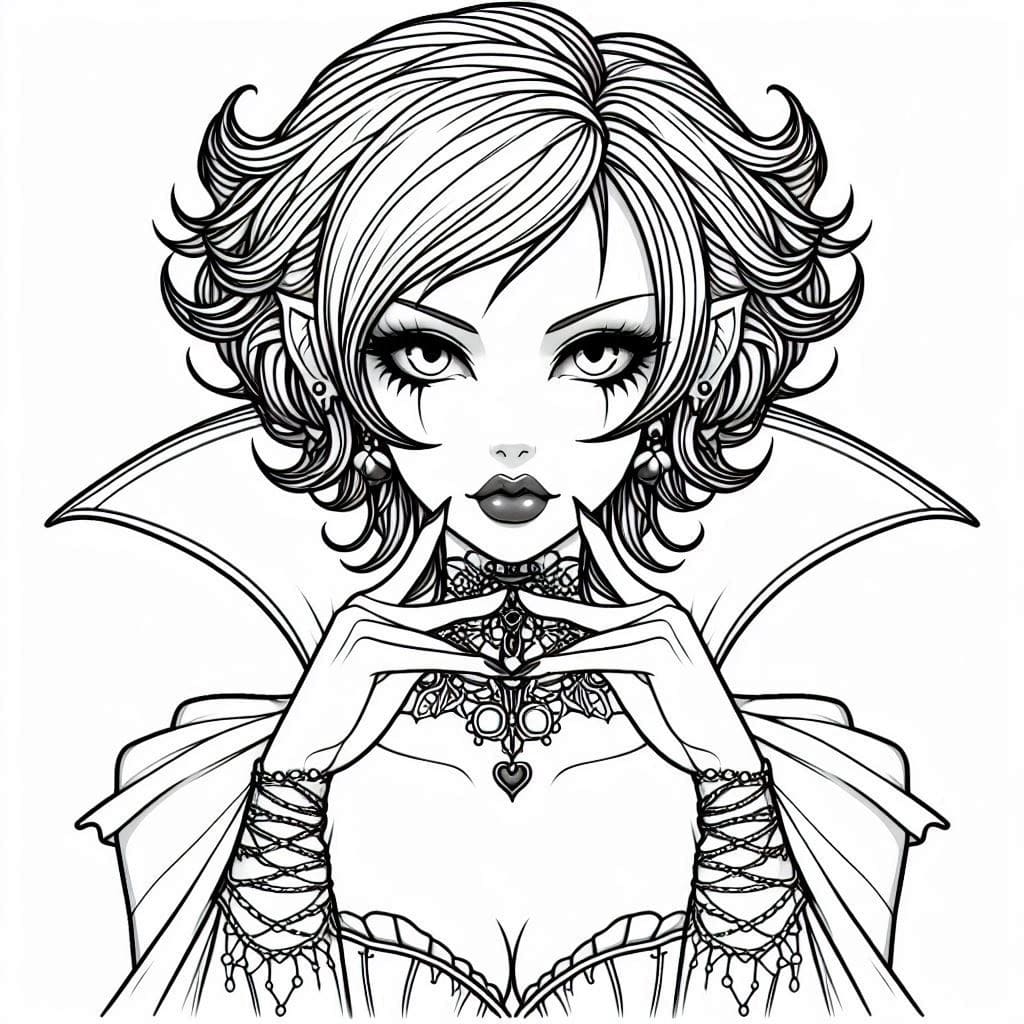 Gothic coloring pages