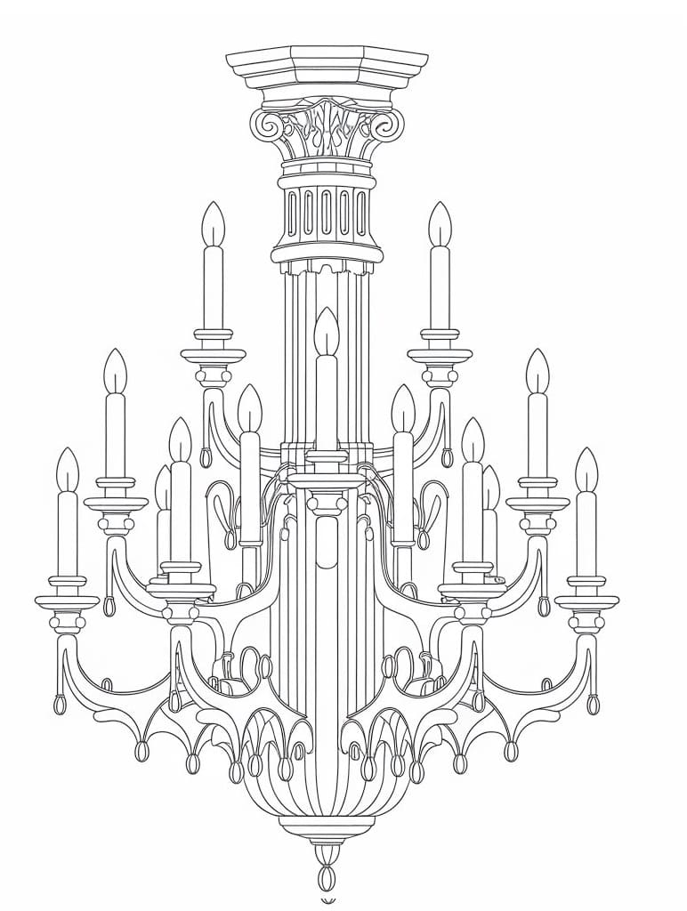 Intricate Gothic Chandelier