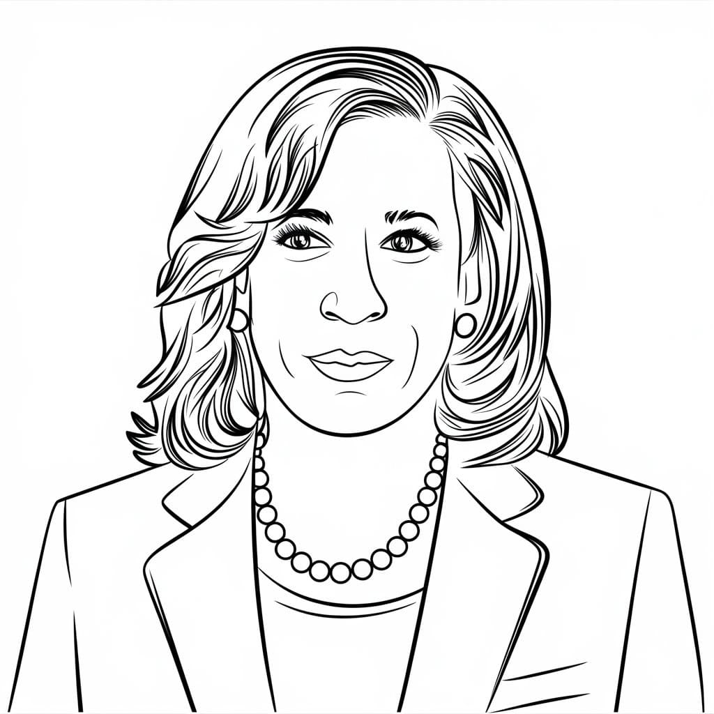 Kamala Harris coloring pages