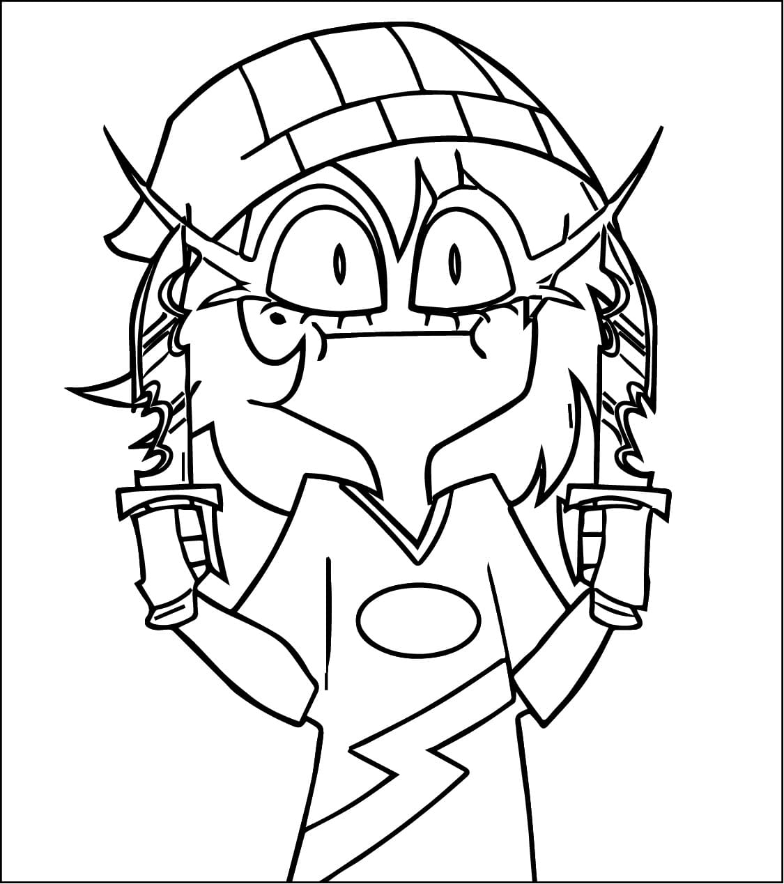 Millie Helluva Boss coloring page