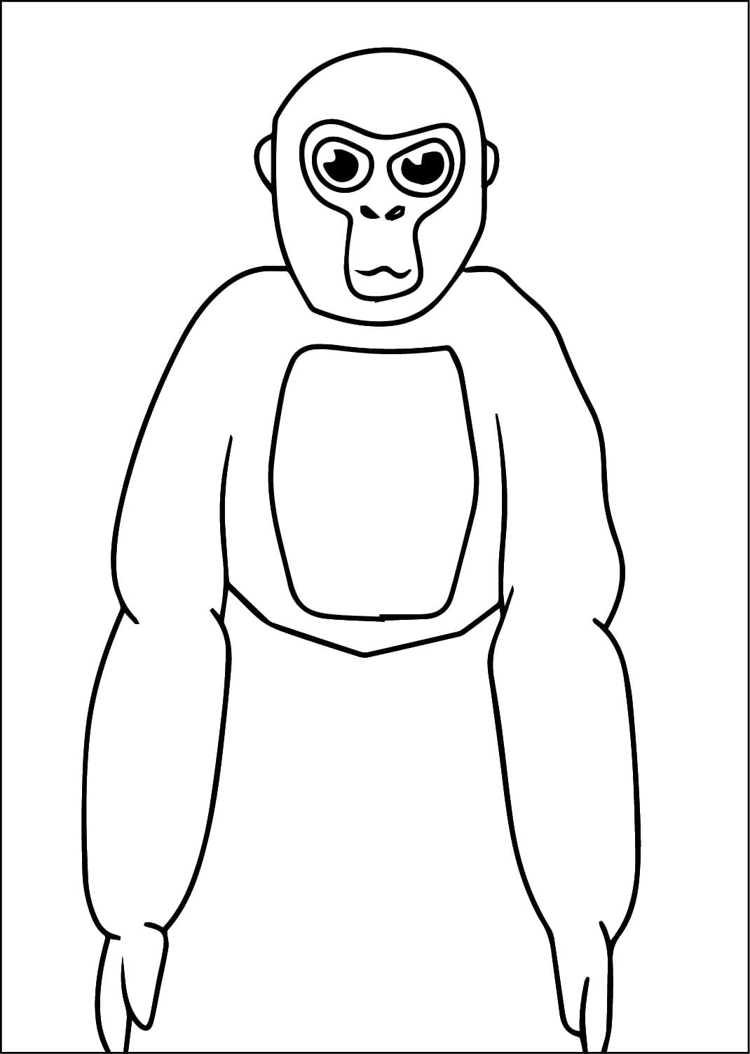 Print Gorilla Tag coloring page