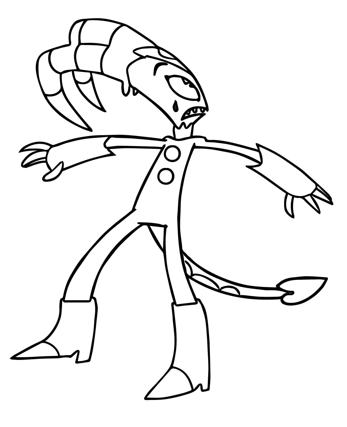 Printable Blitzo Helluva Boss coloring page