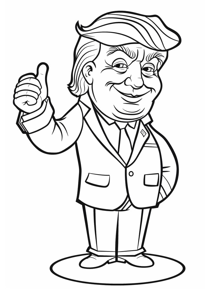 Smiling Donald Trump