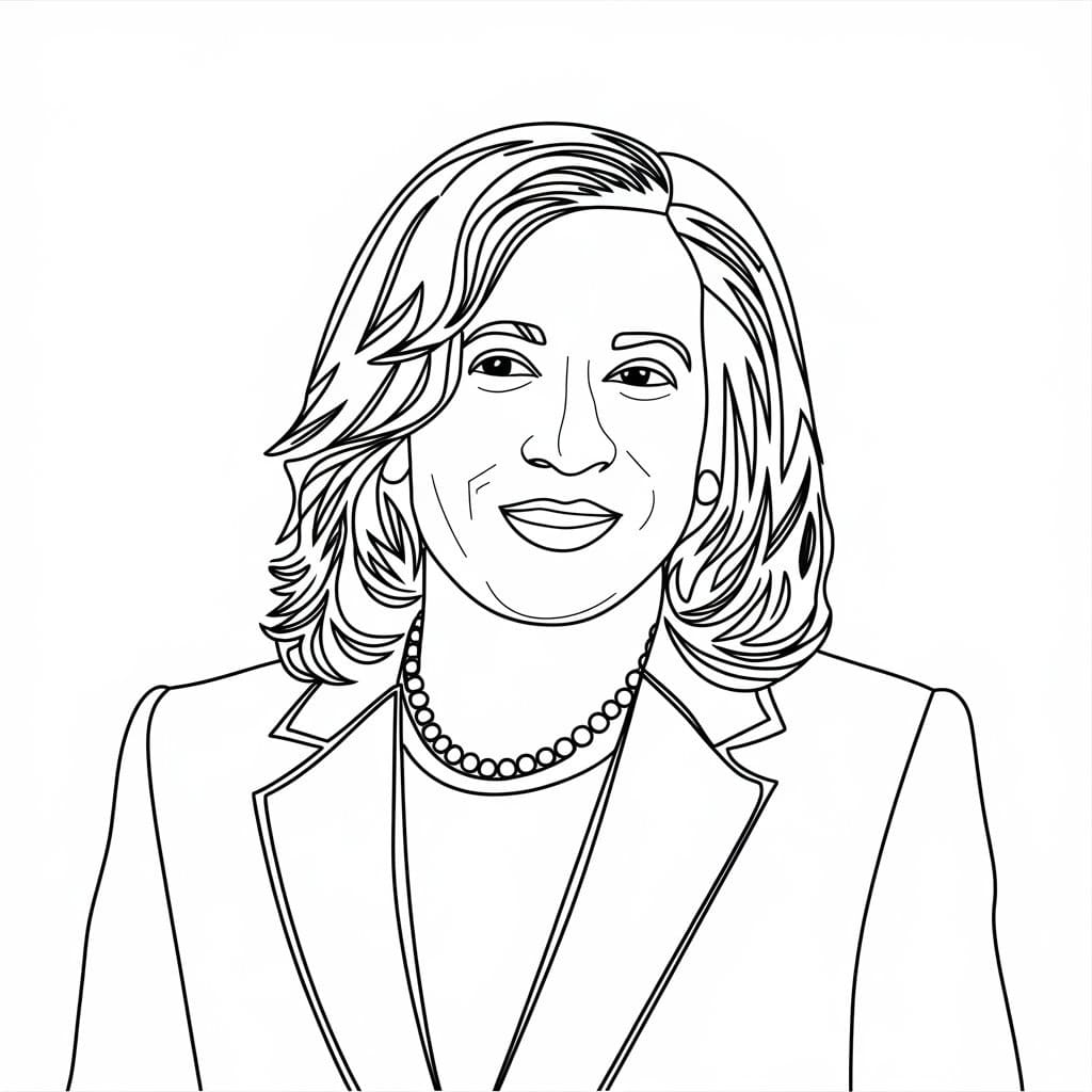 Smiling Kamala Harris