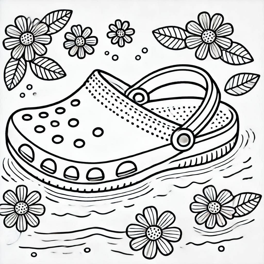 Crocs to Print coloring page