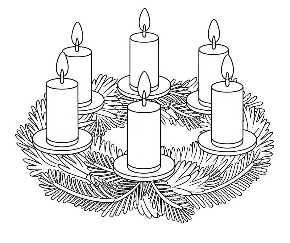 Advent Wreath for Holidays