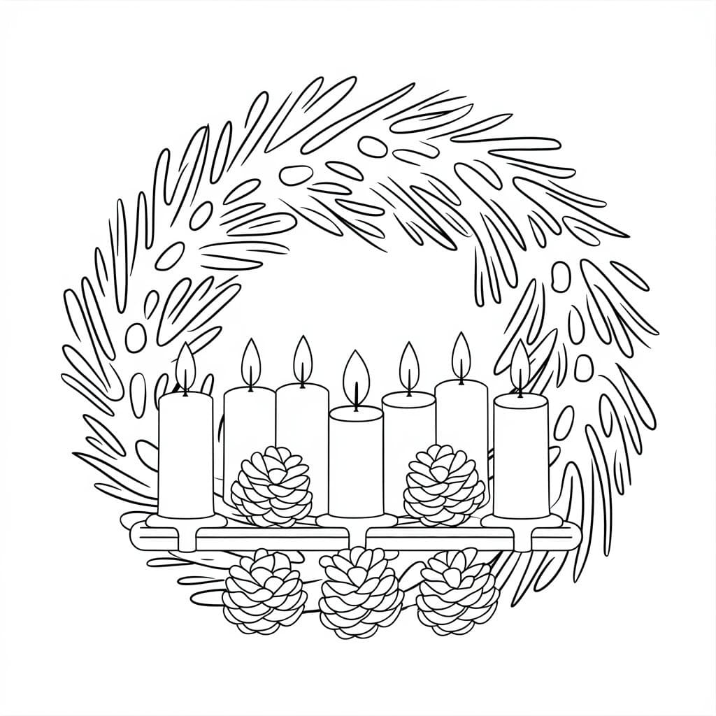 Advent Wreath Free For Kids