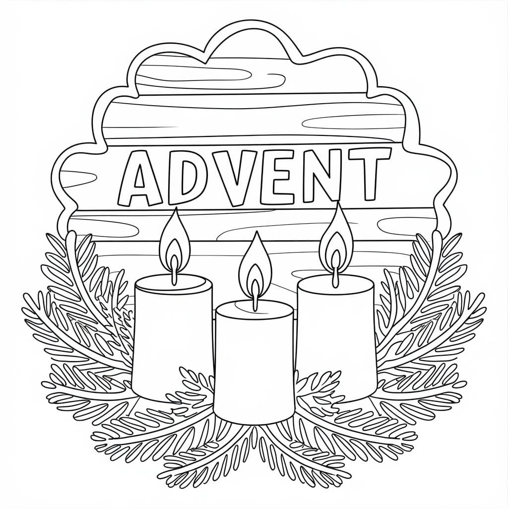 Advent Wreath Free Printable