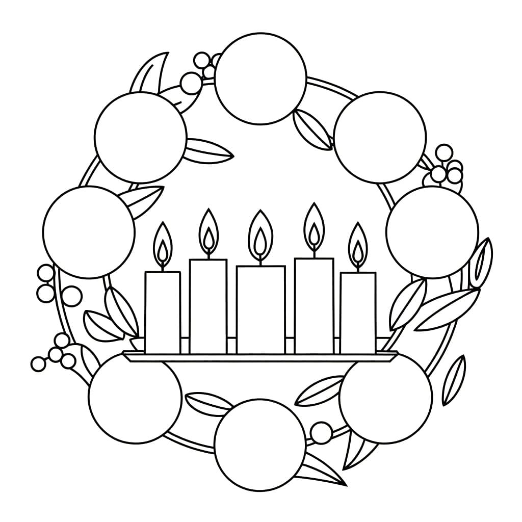 Advent Wreath Printable For Kids