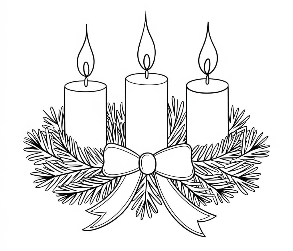 Advent Wreath to Print